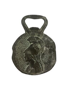 Greek Temple Bottle Opener Souvenir Vintage Patina Brass Napoleon Made in Greece